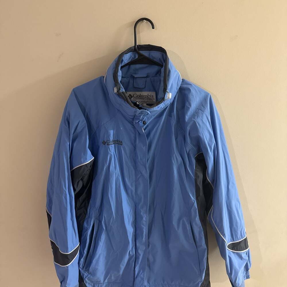 Columbia Sportswear Company Blue and Black Windbreaker Jacket Women's